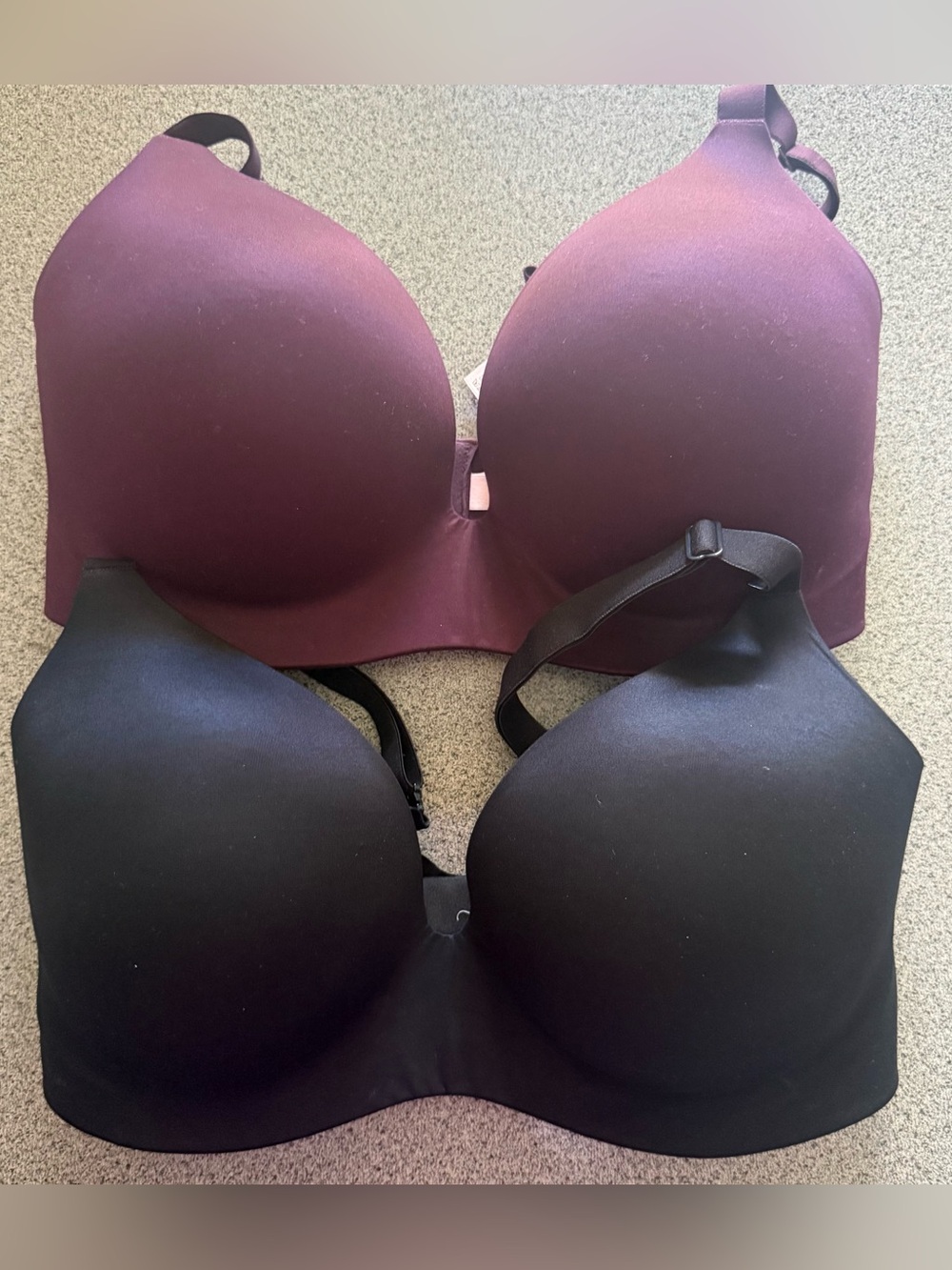Victoria's Secret Infinity Flex Push-Up Perfect Shape Bra — Black & Plum